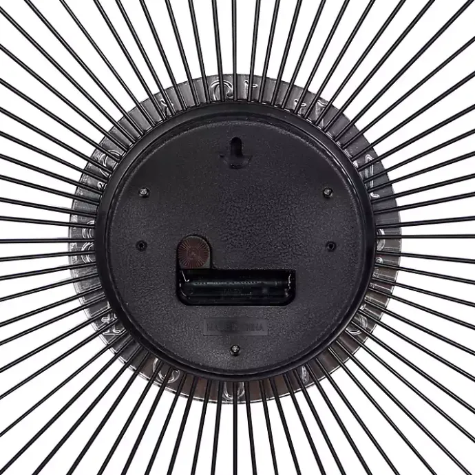 Hot Kirklands Home Silver Metal Sunburst Droplet Frame Clock