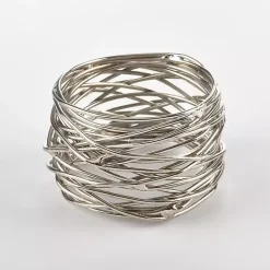 Online Kirklands Home Metal Twine Napkin Rings, Set of 4 Silver