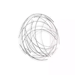 Hot Kirklands Home Metal Wire Abstract Wall Plaque Silver
