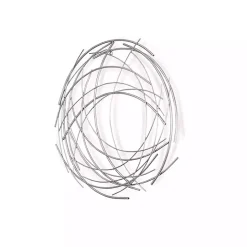 Hot Kirklands Home Metal Wire Abstract Wall Plaque Silver