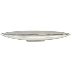 Discount Kirklands Home Metallic Canoe Tray Silver