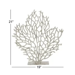 Clearance Kirklands Home Metallic Coastal Branch Statue Silver
