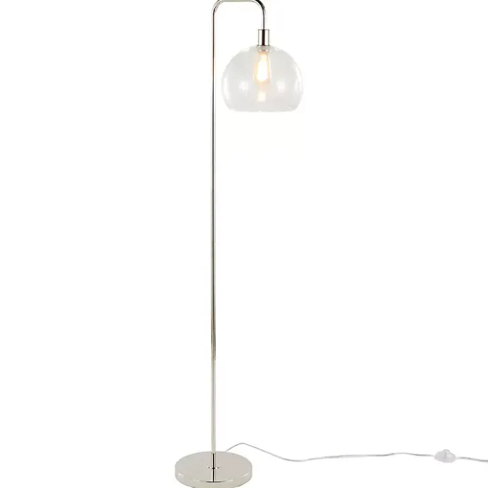 Online Kirklands Home Silver Metro Floor Lamp Clear