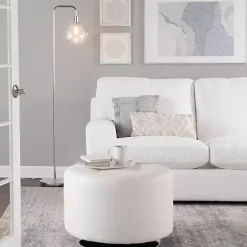 Online Kirklands Home Silver Metro Floor Lamp Clear