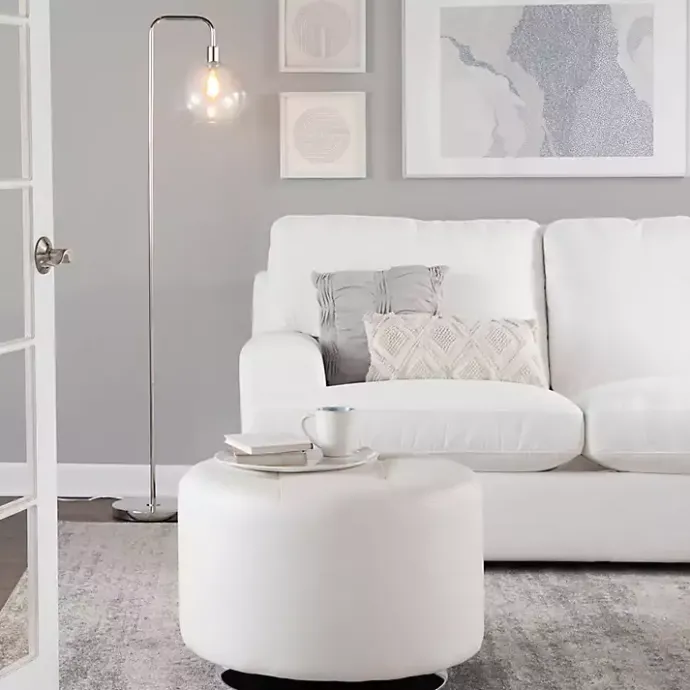 Online Kirklands Home Silver Metro Floor Lamp Clear