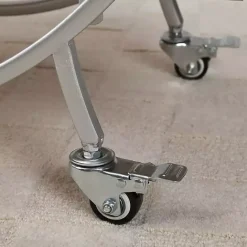 New Kirklands Home Mirrored 2-Tier Odessa Bar Cart Silver