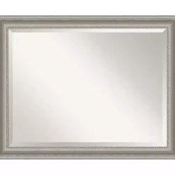 Online Kirklands Home Silver Patina Scallop Framed Mirror, 35x45 in.