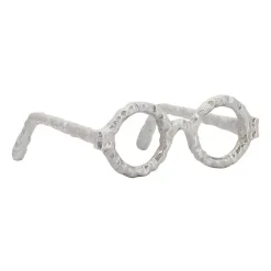 Clearance Kirklands Home Round Eye Glasses Sculpture Silver