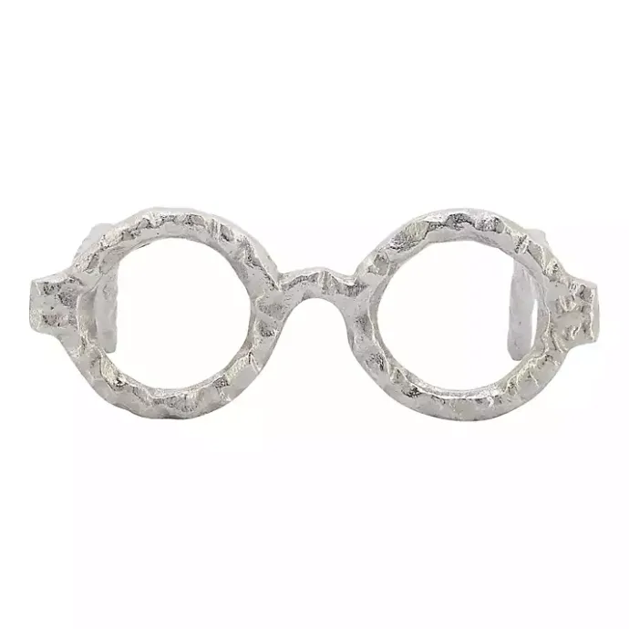 Clearance Kirklands Home Round Eye Glasses Sculpture Silver