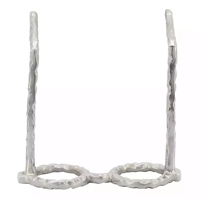 Clearance Kirklands Home Round Eye Glasses Sculpture Silver