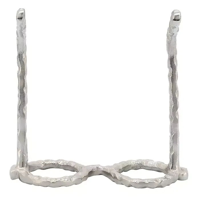 Clearance Kirklands Home Round Eye Glasses Sculpture Silver