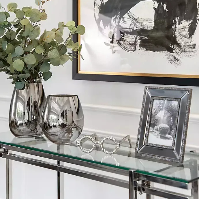 Clearance Kirklands Home Round Eye Glasses Sculpture Silver