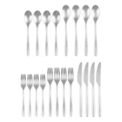 Online Kirklands Home Satin Metal Classic 20-pc. Flatware Set Silver