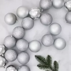 Clearance Kirklands Home Shatterproof Ball Ornaments, Set of 32 Silver