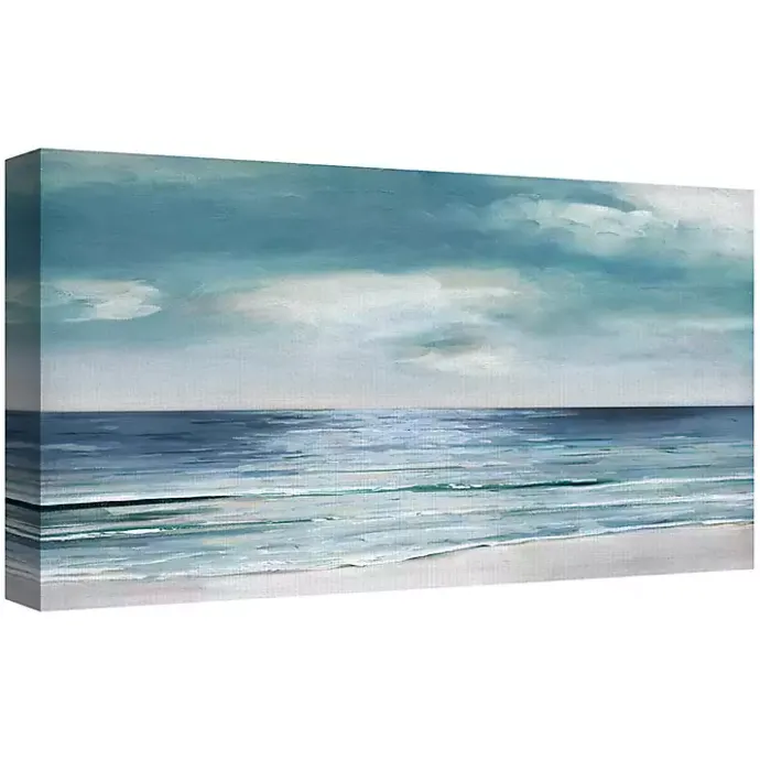 Clearance Kirklands Home Silver Shore Canvas Art Print Blue