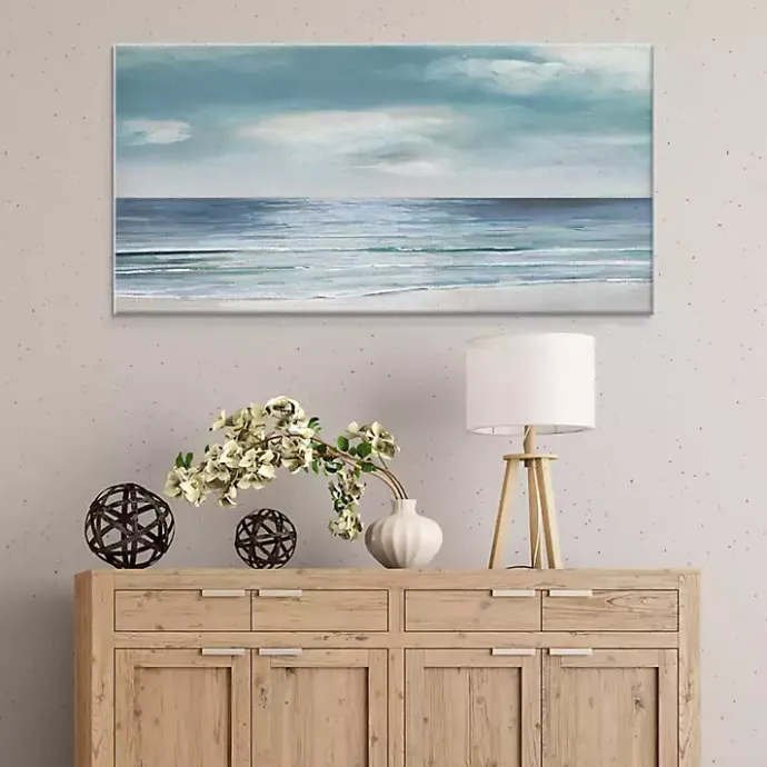 Clearance Kirklands Home Silver Shore Canvas Art Print Blue