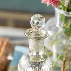 Outlet Kirklands Home Soda Lime Glass Bottle Vases, Set of 3 Silver