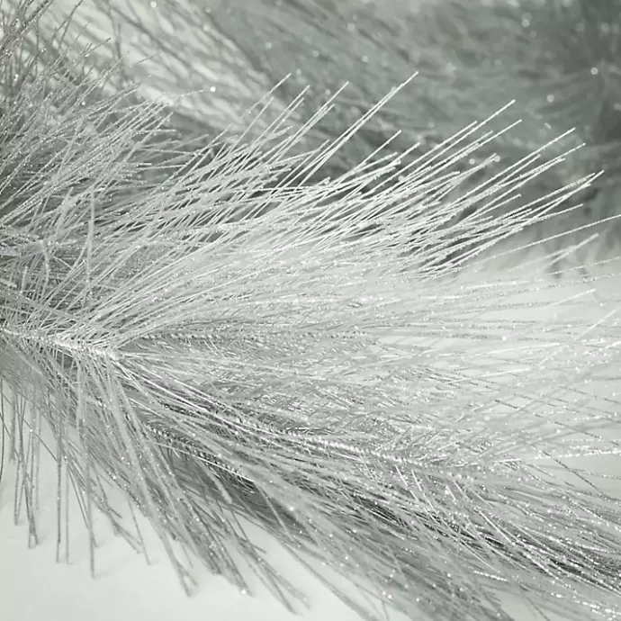 Discount Kirklands Home Sparkle Pine Christmas Garland Silver