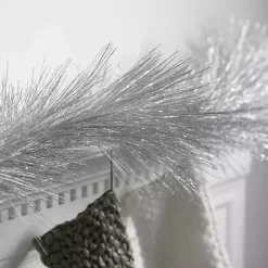 Discount Kirklands Home Sparkle Pine Christmas Garland Silver