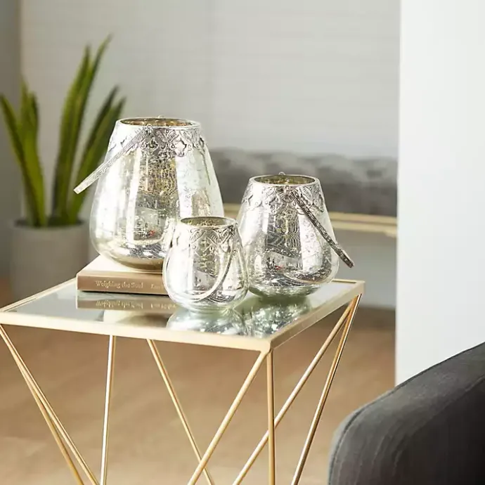 Best Kirklands Home Speckled Votive Candle Holders, Set of 3 Silver