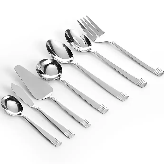 New Kirklands Home Stainless Steel 55-pc. Flatware Set Silver