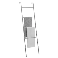Hot Kirklands Home Steel 4-Bar Leaning Towel Ladder Silver