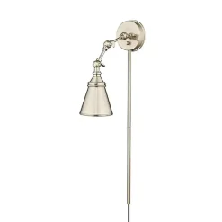 Hot Kirklands Home Swing Arm Wall Sconce Silver