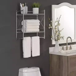 Online Kirklands Home 2-Tier Utility Shelf Silver