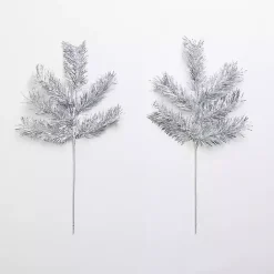 Sale Kirklands Home Tinsel Picks, Set of 2 Silver