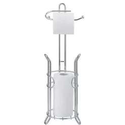 Discount Kirklands Home Toilet Paper Storage Stand Silver