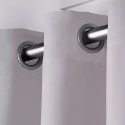 New Kirklands Home Twill Blackout Curtain Panel Set, 84 in. Silver