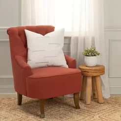 New Kirklands Home Silver Woven Lines Throw Pillow