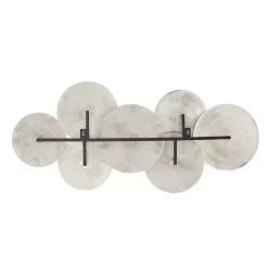 Online Kirklands Home Silvery Rivers Layered Disks Wall Plaque