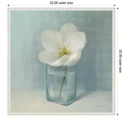 Discount Kirklands Home Single White Tulip Framed Canvas Art Print