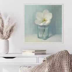 Discount Kirklands Home Single White Tulip Framed Canvas Art Print