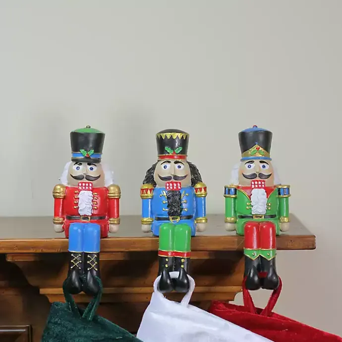Online Kirklands Home Sitting Nutcrackers Stocking Holders, Set of 3