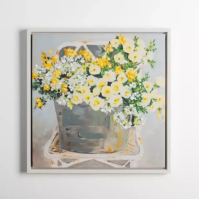 Online Kirklands Home Sitting Pretty Framed Canvas Art Print