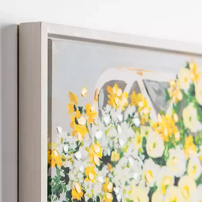 Online Kirklands Home Sitting Pretty Framed Canvas Art Print