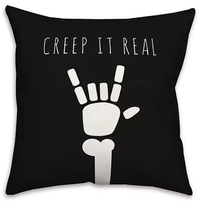 Kirklands Home Skeleton Creep It Real Pillow