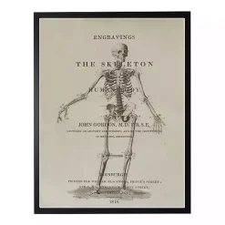 Outlet Kirklands Home Skeleton Framed Halloween Wall Art