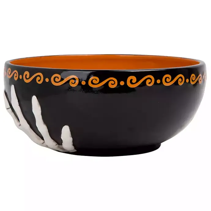 Best Kirklands Home Skeleton Hands Ceramic Bowl