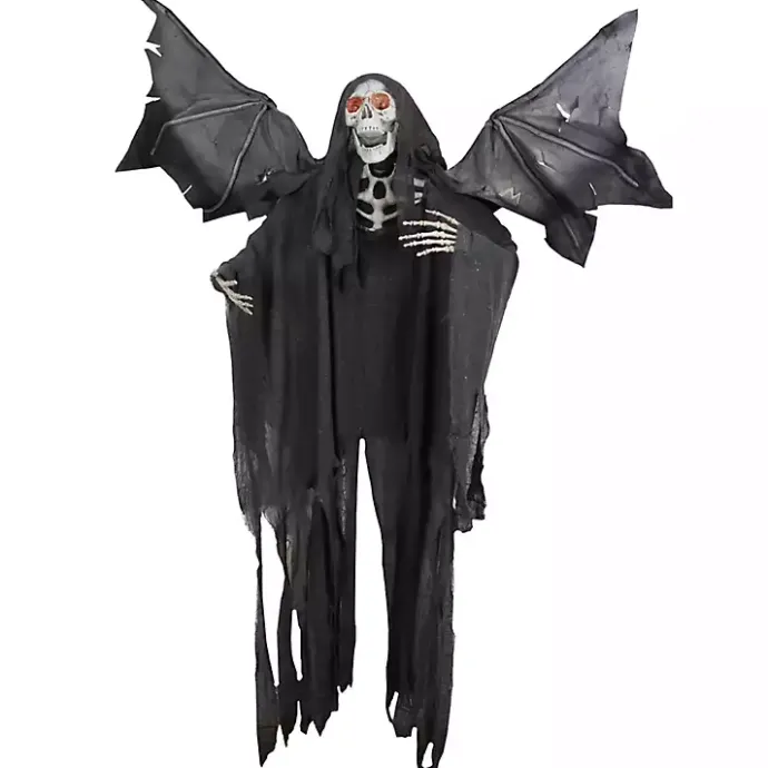 Kirklands Home Skeleton with Wings Decoration Black