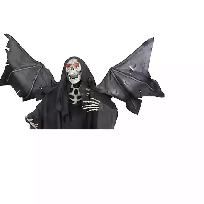 Kirklands Home Skeleton with Wings Decoration Black
