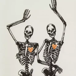 Kirklands Home Skeletons Printed Assorted Dishtowels, Set of 3