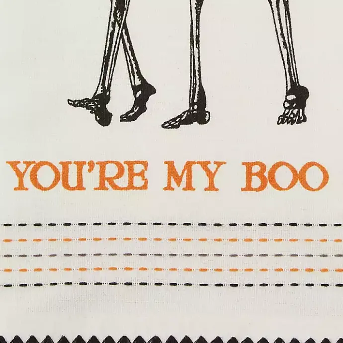 Kirklands Home Skeletons Printed Assorted Dishtowels, Set of 3