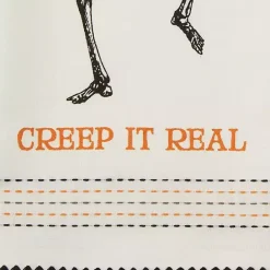 Kirklands Home Skeletons Printed Assorted Dishtowels, Set of 3