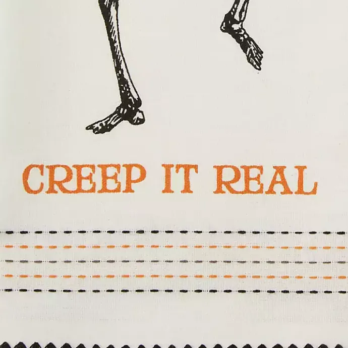 Kirklands Home Skeletons Printed Assorted Dishtowels, Set of 3