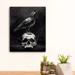 Discount Kirklands Home Skull & Raven Canvas Art Print, 16x20