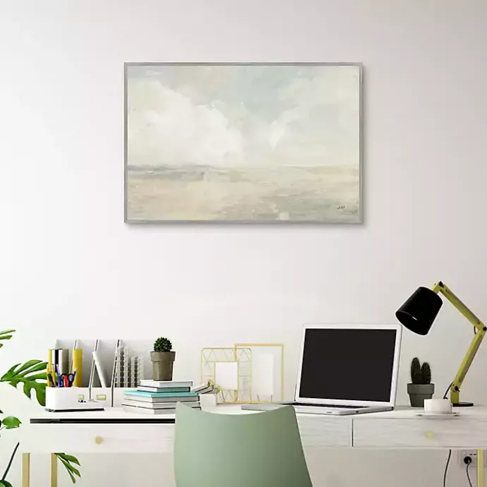 Online Kirklands Home Sky and Sand Crop Framed Canvas Art Print Gray