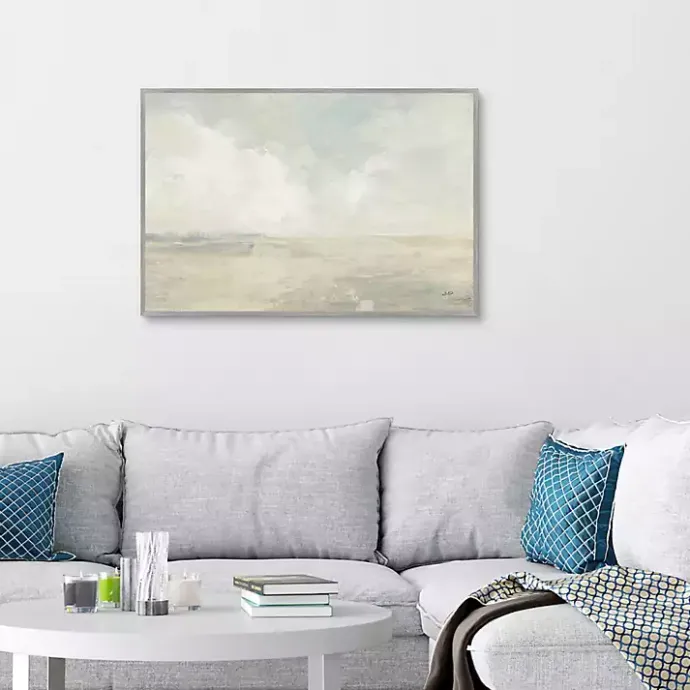 Online Kirklands Home Sky and Sand Crop Framed Canvas Art Print Gray